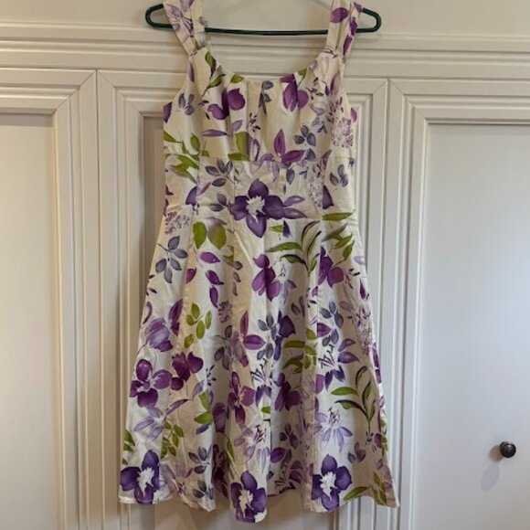 London Times Floral Sleeveless Dress - Size 10 - Picture 1 of 4